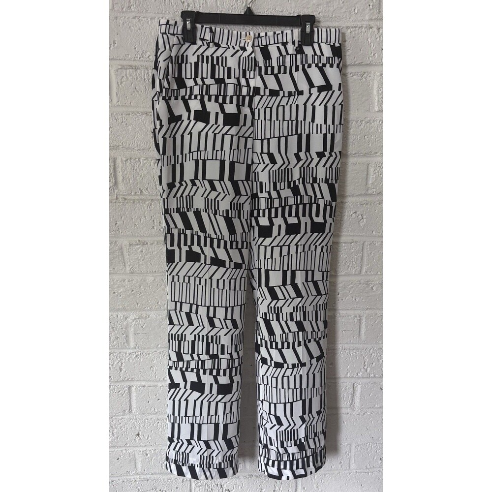 VTG MIU MIU White and Black PANTS SIZE L (EU 28) STRAIGHT MADE IN ITALY 2001